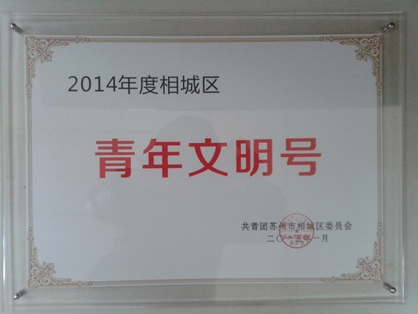 我司團(tuán)委被授予青年文明號稱號
